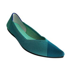 Rothy's The Point Washable Flats In Calypso Teal 7